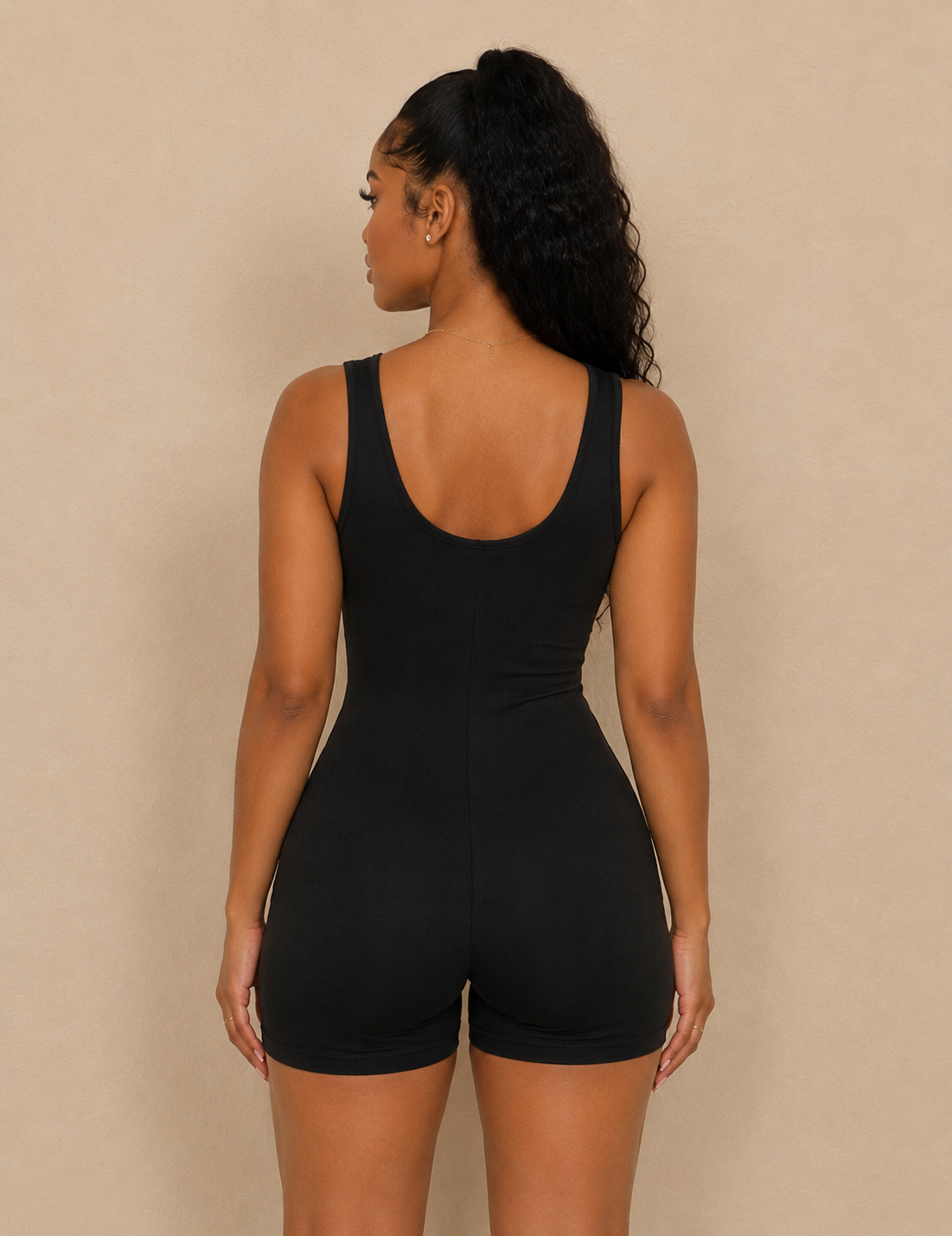 Midnight Chrome Romper