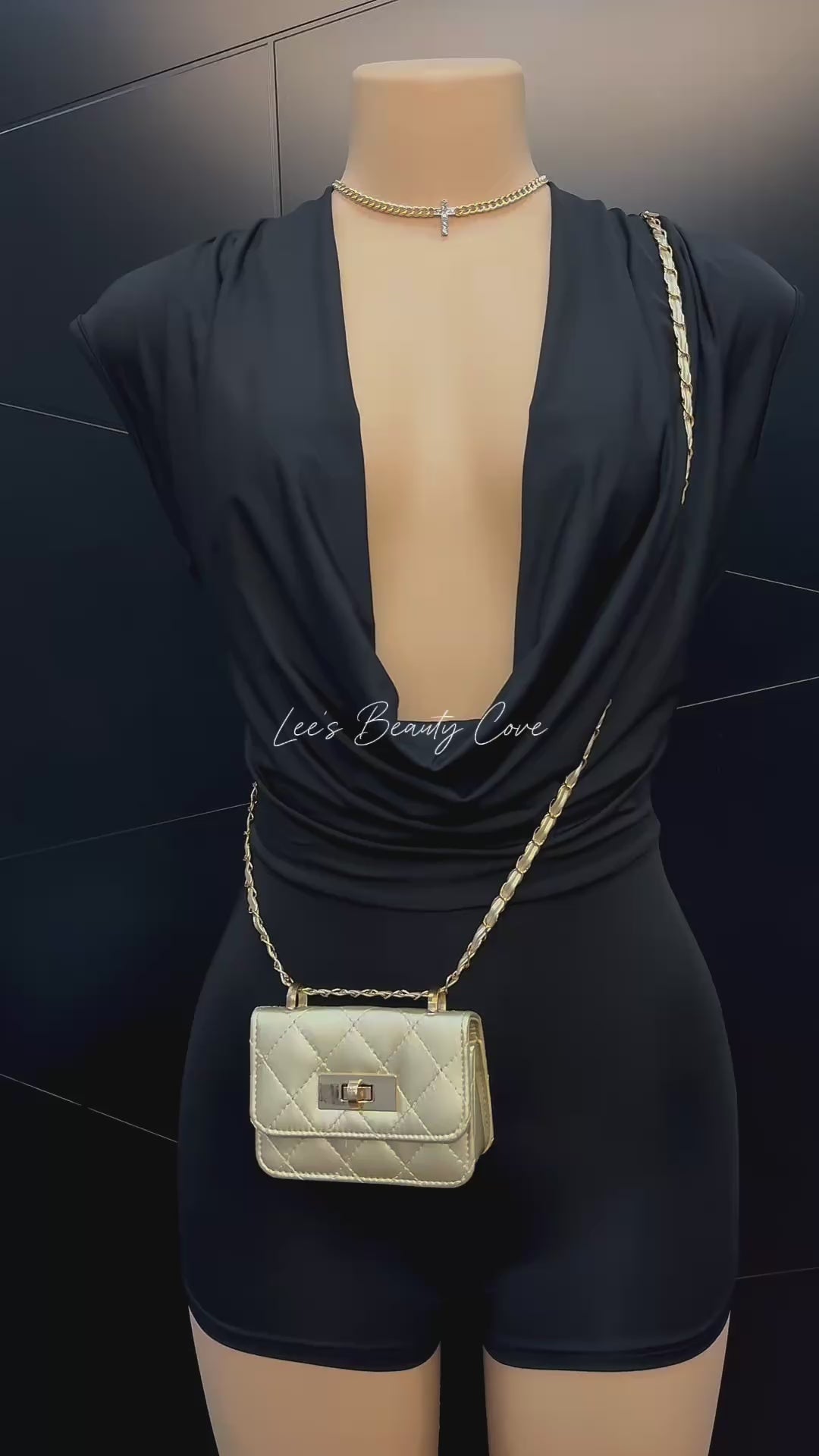 Noir Vixen Romper